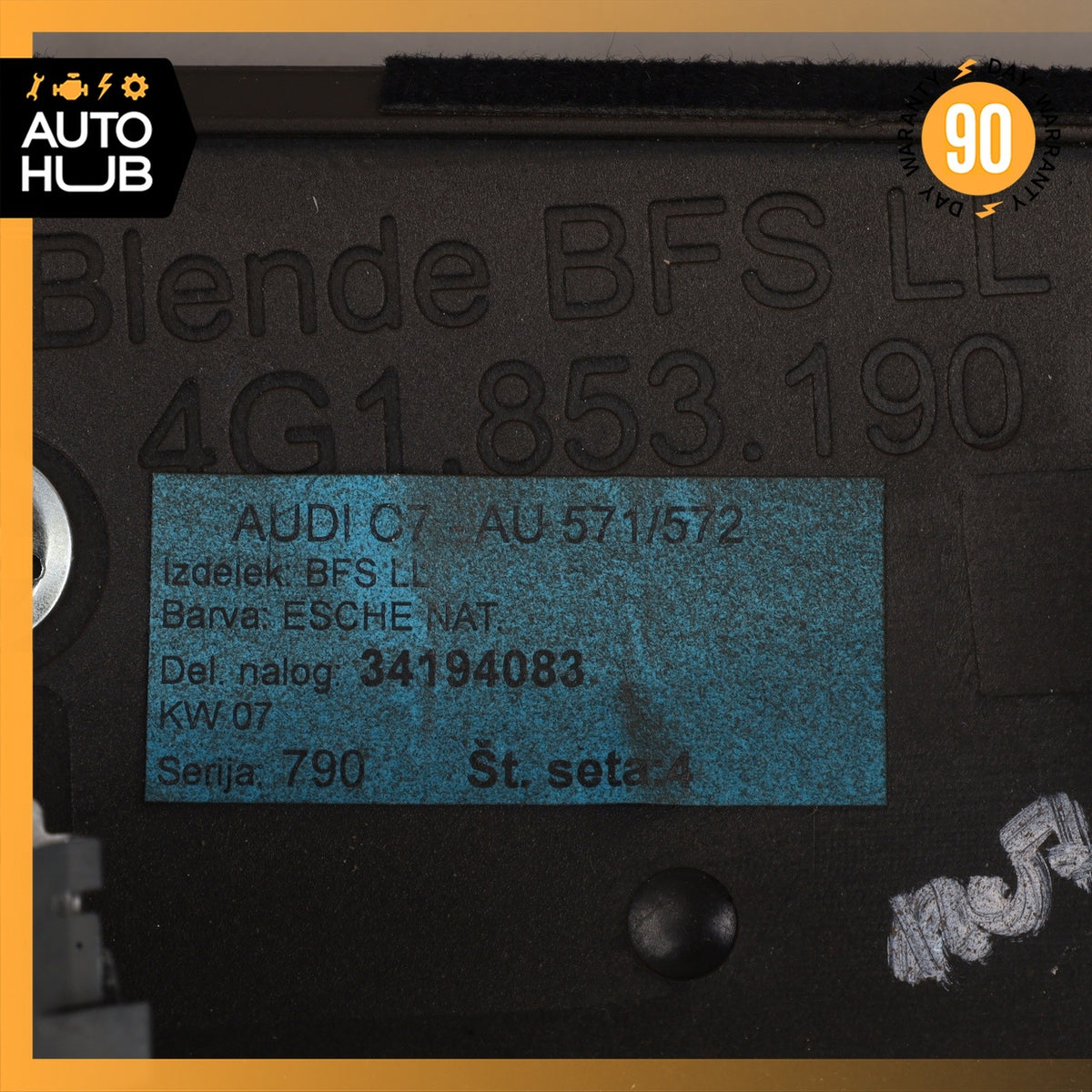 12-18 Audi C7 A6 Right Dash Panel Trim OEM - photo 16