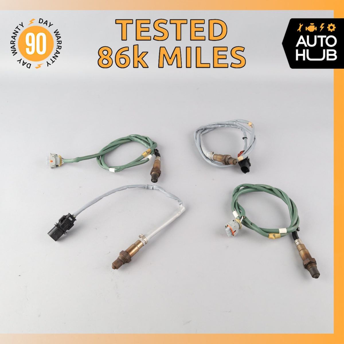 2015 Porsche Panamera 970 E-Hybrid Rear Oxygen O2 Sensor Lambda Set of 4 OEM 86k - photo 1