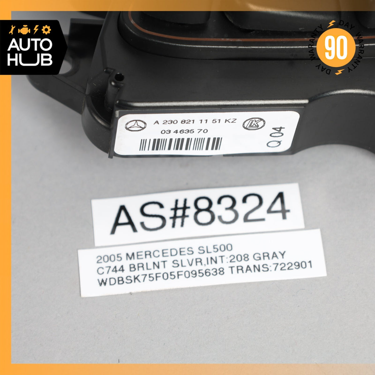 03-08 Mercedes R230 SL500 SL55 AMG Switch Control Module Left Side Seat OEM - photo 12