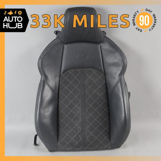 18-24 Audi B9 S5 A5 Sport Front Left Top Upper Seat Cushion Suede Black OEM - photo 1