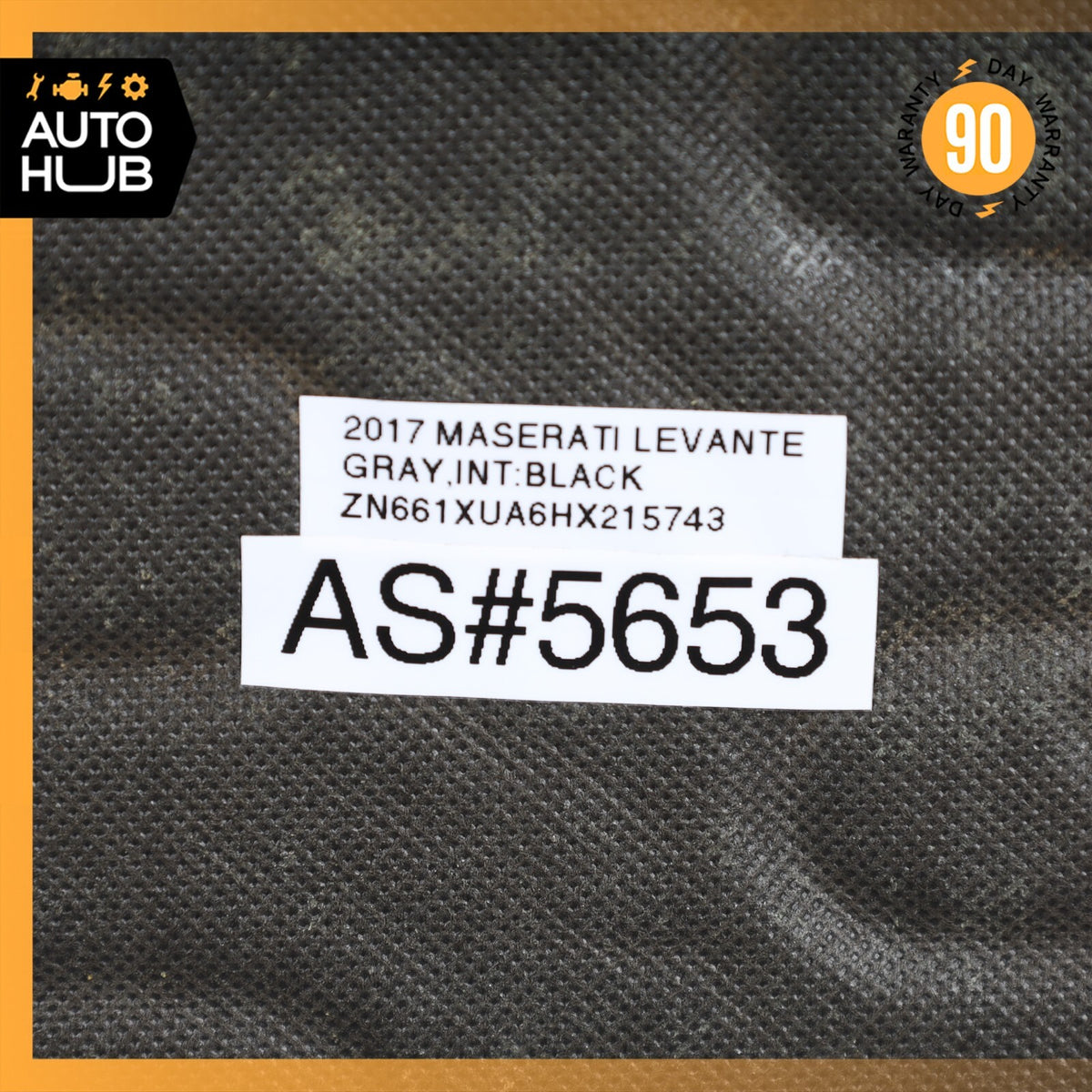 17-20 Maserati Levante M161 Front Left Lower Bottom Seat Cushion Black OEM 44k - photo 13