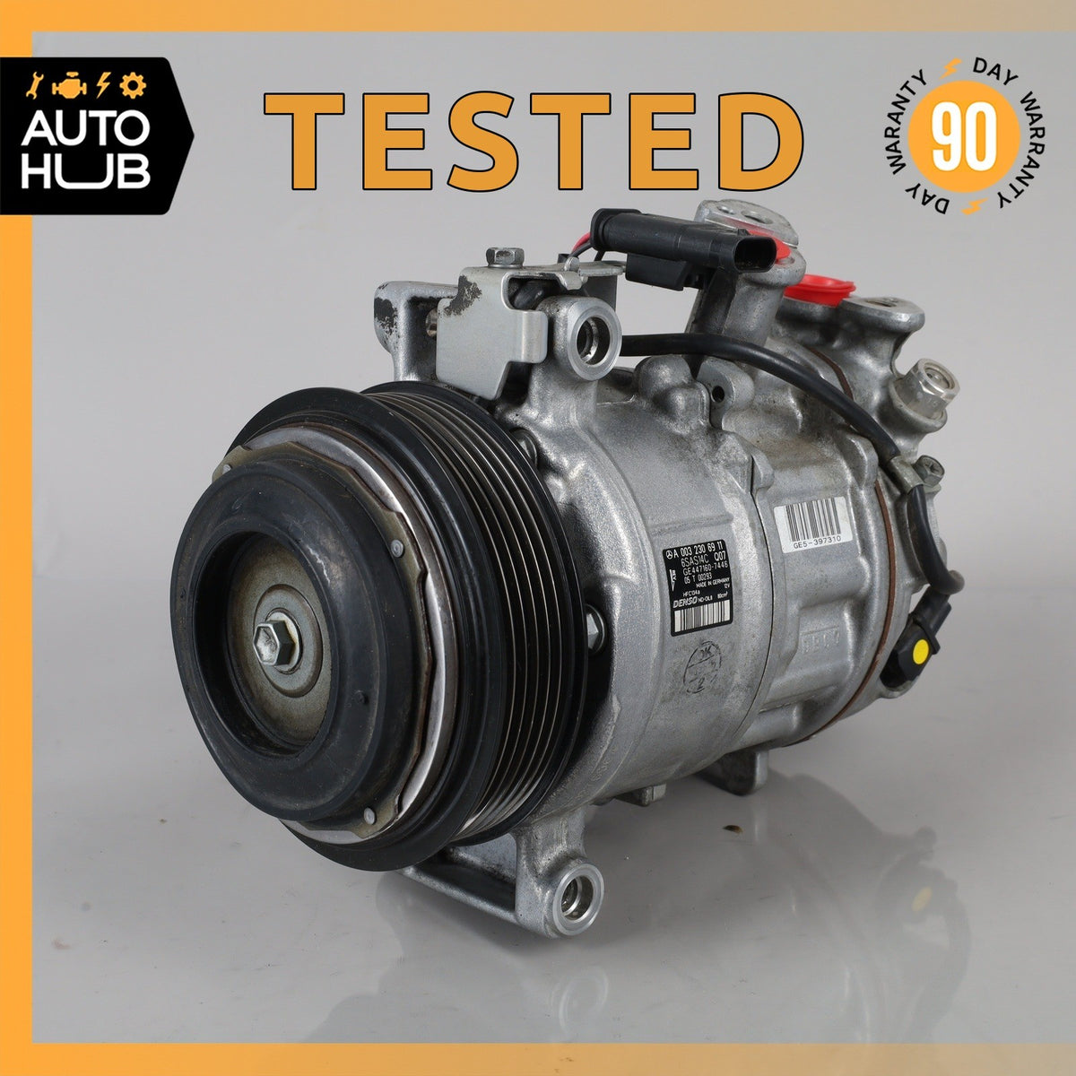 15-23 Mercedes W205 C300 E300 GLC300 AC A/C Air Conditioning Compressor OEM - photo 1