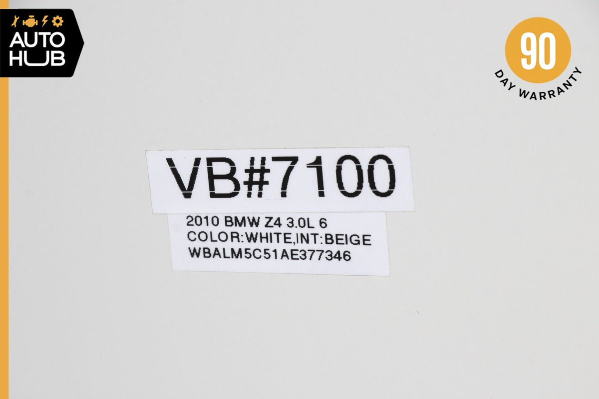 09-16 BMW Z4 E89 Trunk Lid Panel Assembly 41627222079 Alpine White OEM - photo 12