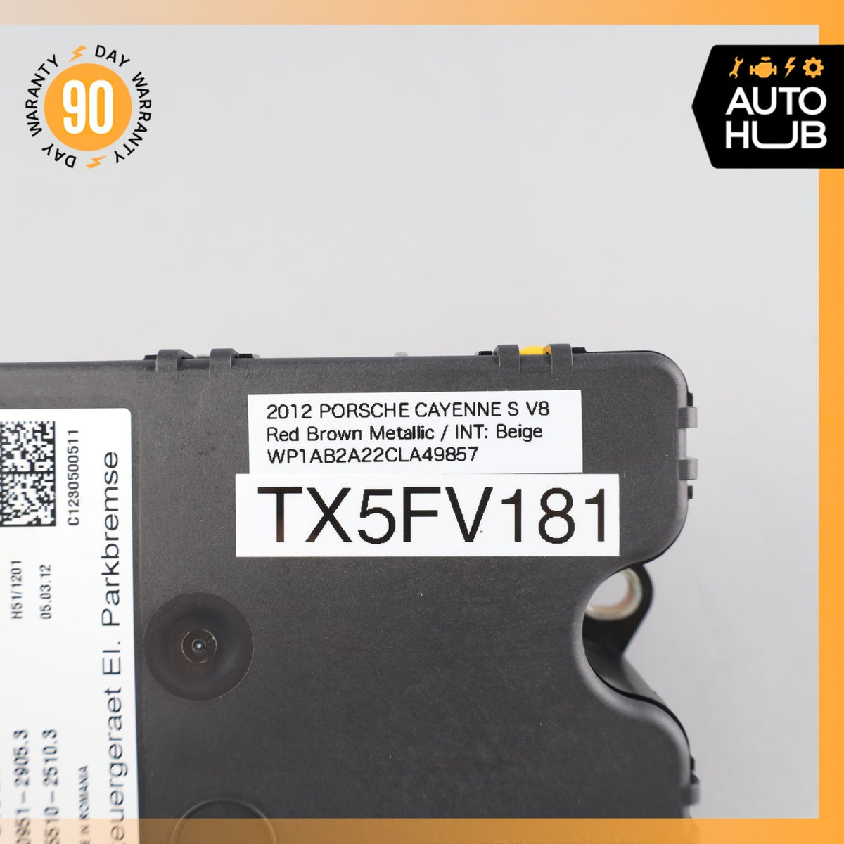 11-18 Porsche Cayenne 958 Electronic Parking Brake Control Module 7P0907801F OEM - photo 9