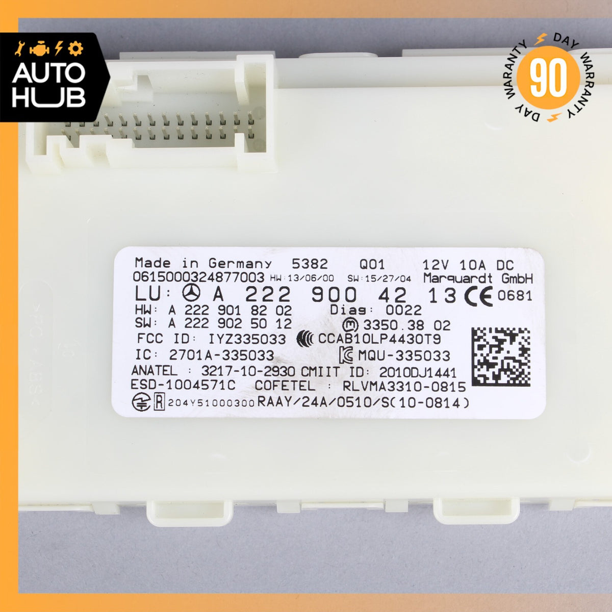 14-19 Mercedes W205 C300 GLC350 S550 Keyless Go Entry Control Module OEM 41k - photo 9