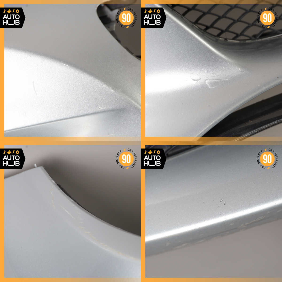 15-18 Mercedes W205 C300 C400 Base Front Bumper Cover Assembly Silver OEM - photo 5