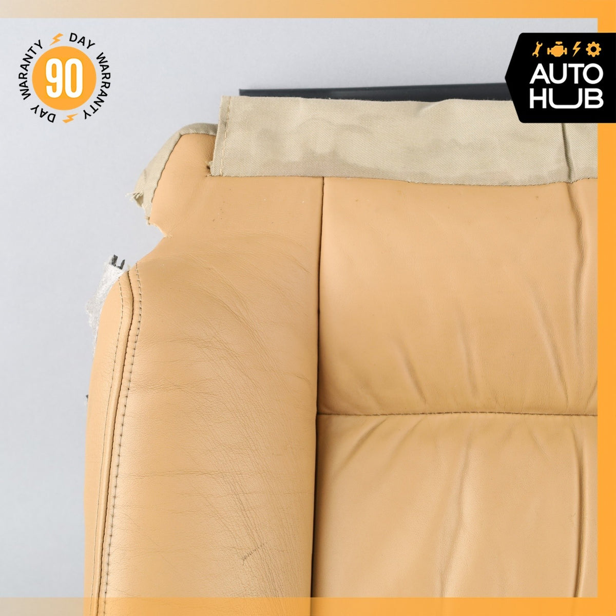 05-10 Porsche Cayenne 955 Front Right Side Seat Lower Cushion Leather Beige OEM - photo 2