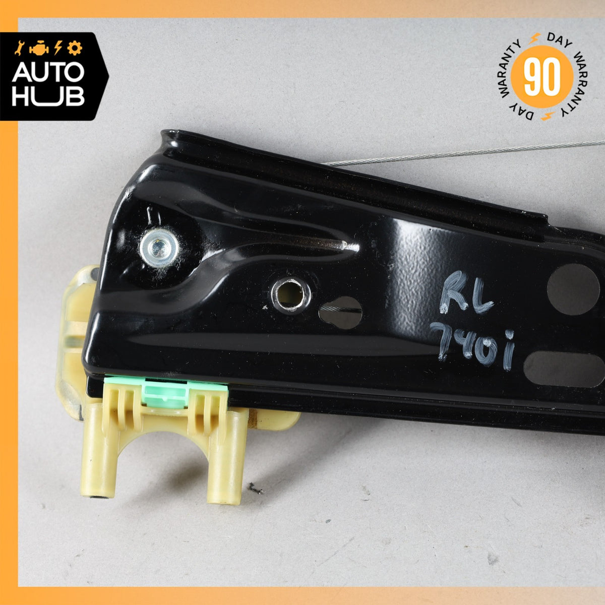 BMW G12 740Li Rear Left Side Window Regulator w/ Motor 7455083 OEM - photo 2