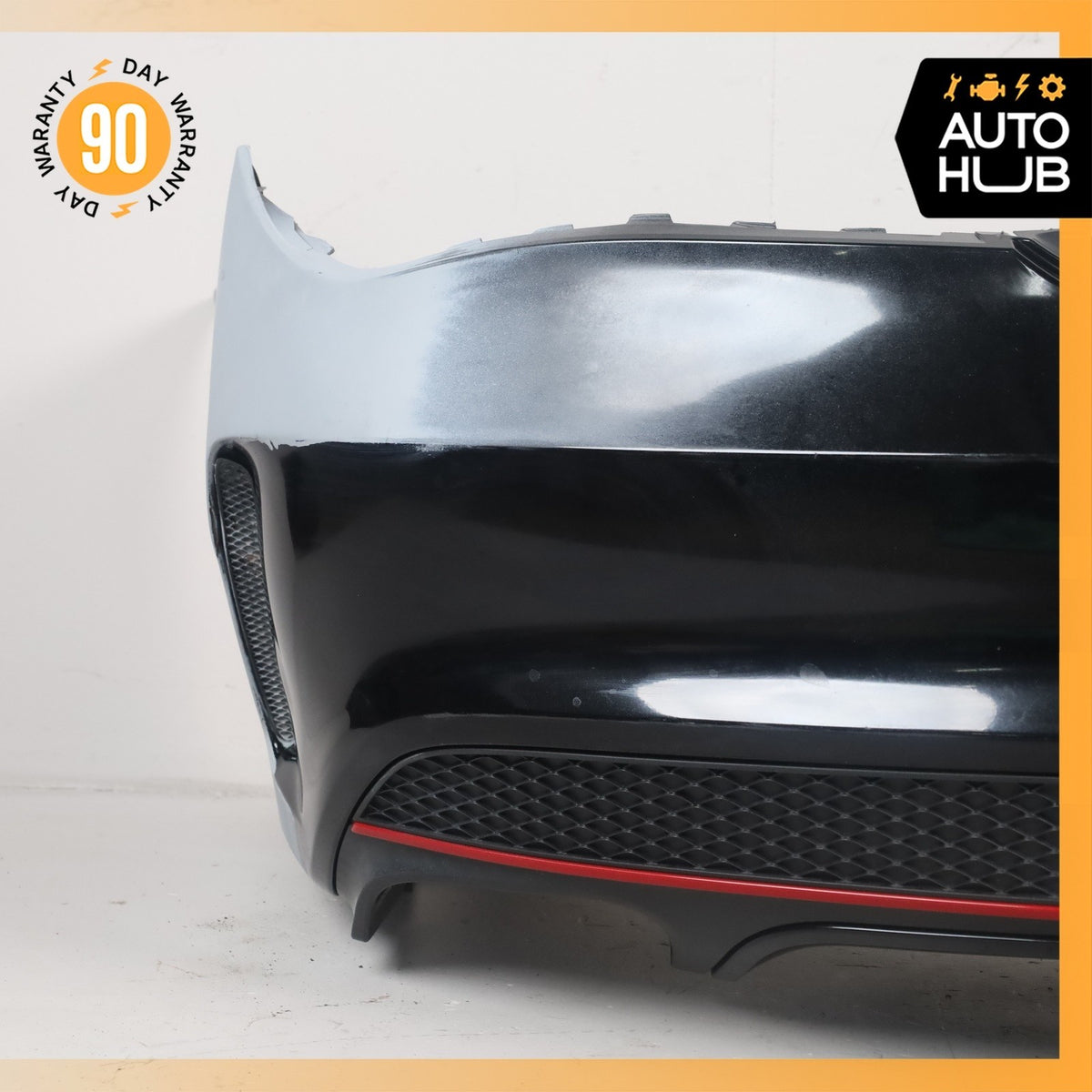 14-16 Mercedes W117 CLA250 AMG Sport Rear Bumper Cover Assembly Black OEM - photo 5