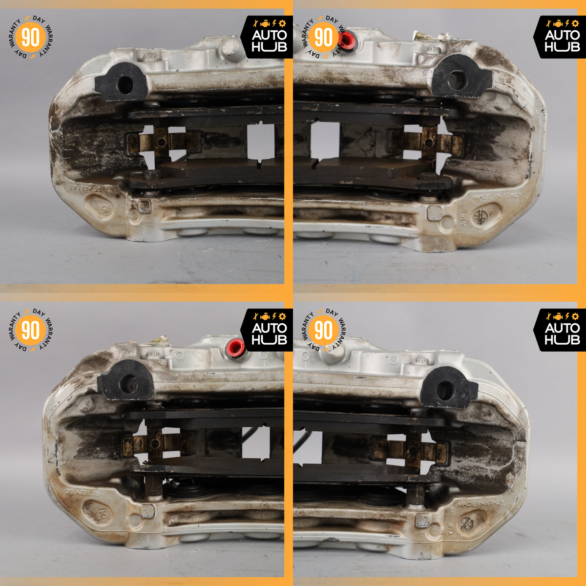 10-23 Porsche Macan Cayenne Panamera Front Brake Calipers Set 7PP615123 OEM - photo 13