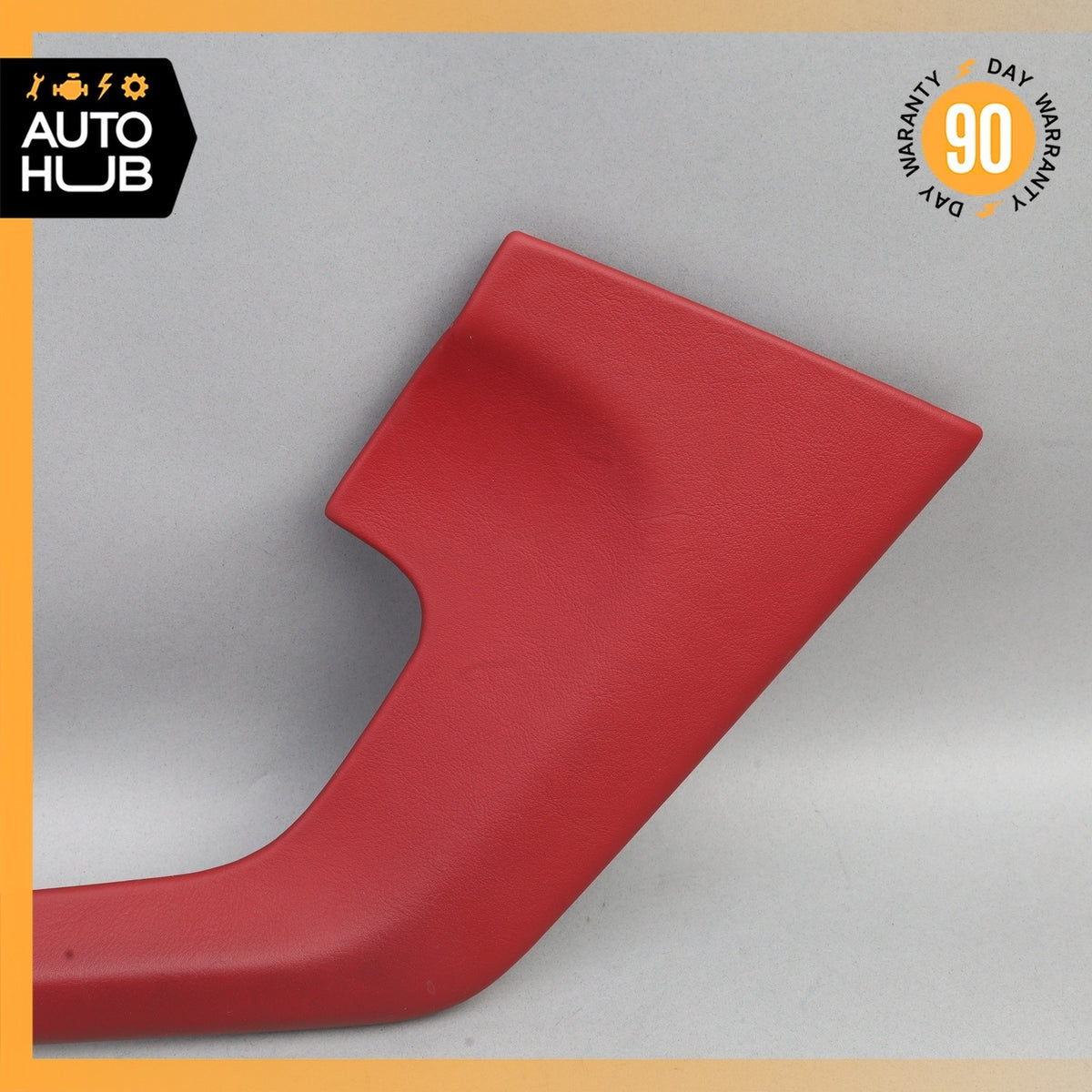 Porsche Macan 95B Center Console Molding Trim Cover Left Leather Red OEM - photo 2