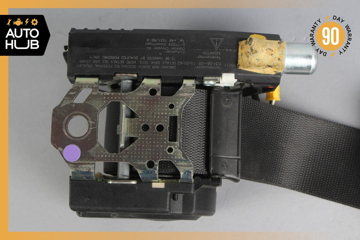 07-13 Mercedes W221 S550 S400 S450 Seat Belt Rear Left Driver Side Black OEM - photo 9