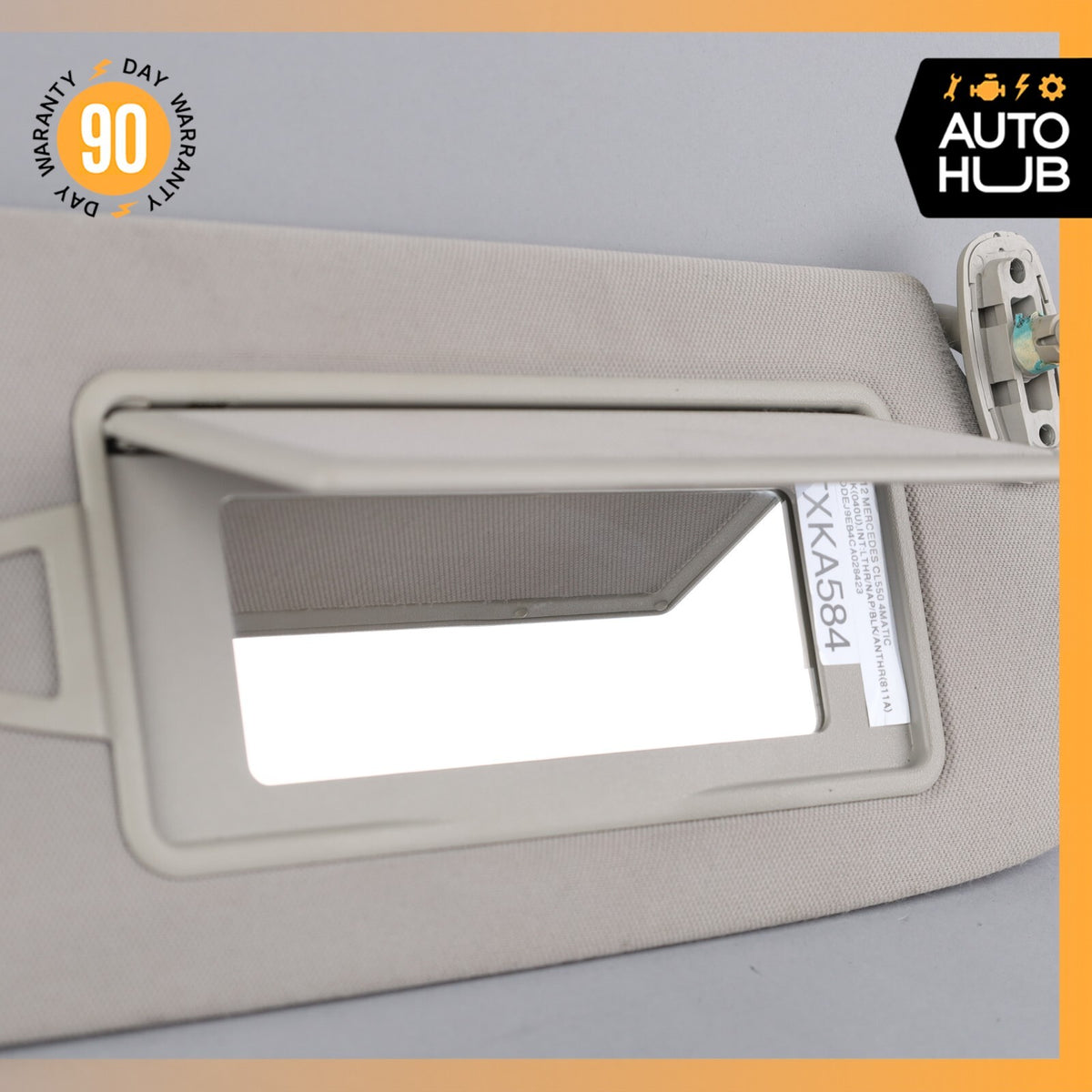 07-14 Mercedes W216 CL550 S550 Right Side Sun Visor Shade Sunvisor Gray OEM - photo 8
