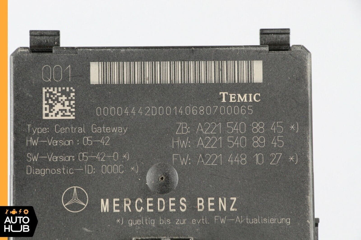 07-14 Mercedes W221 S600 CL550 Central Gateway Control Module 2215408845 OEM - photo 12