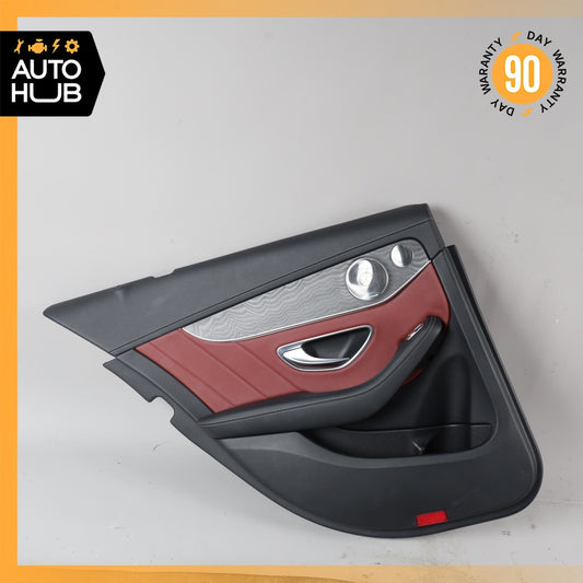 15-18 Mercedes W205 C300 C350e Rear Left Side Interior Door Panel OEM - photo 1