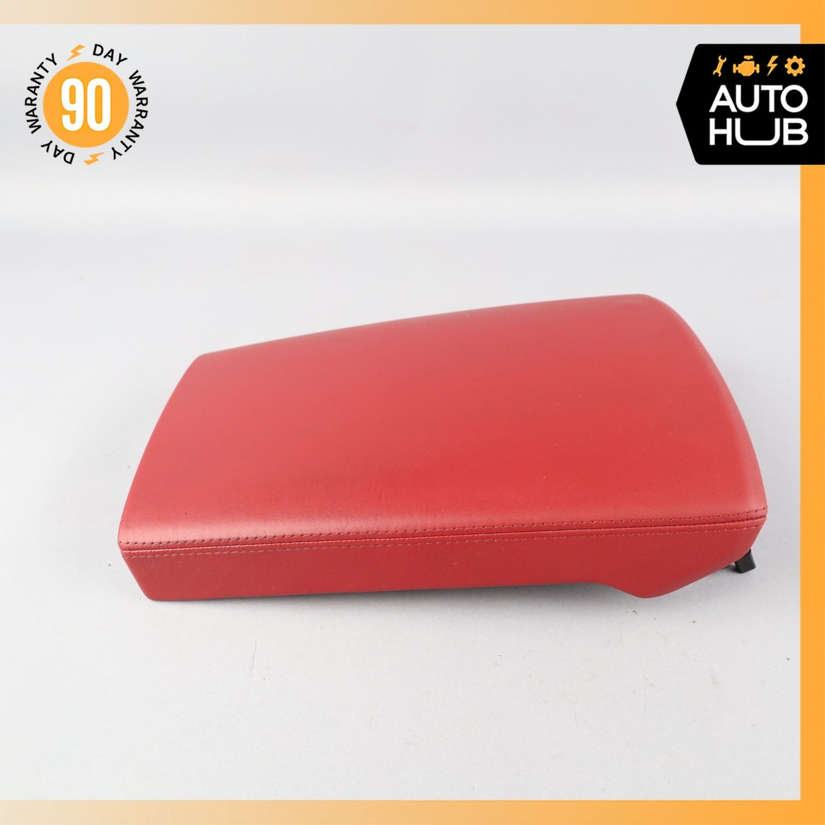 Porsche Panamera 970 Center Console Arm Rest Storage Cover Leather Red OEM - photo 2