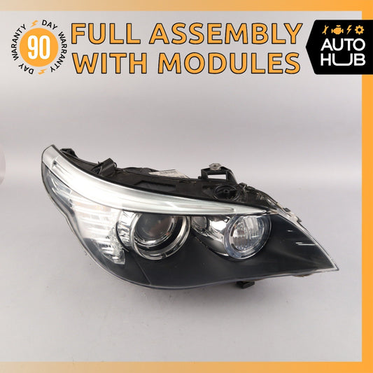 08-10 BMW E60 535i 550i M5 Right Side Bi-Xenon Adaptive Headlight Lamp OEM - photo 1