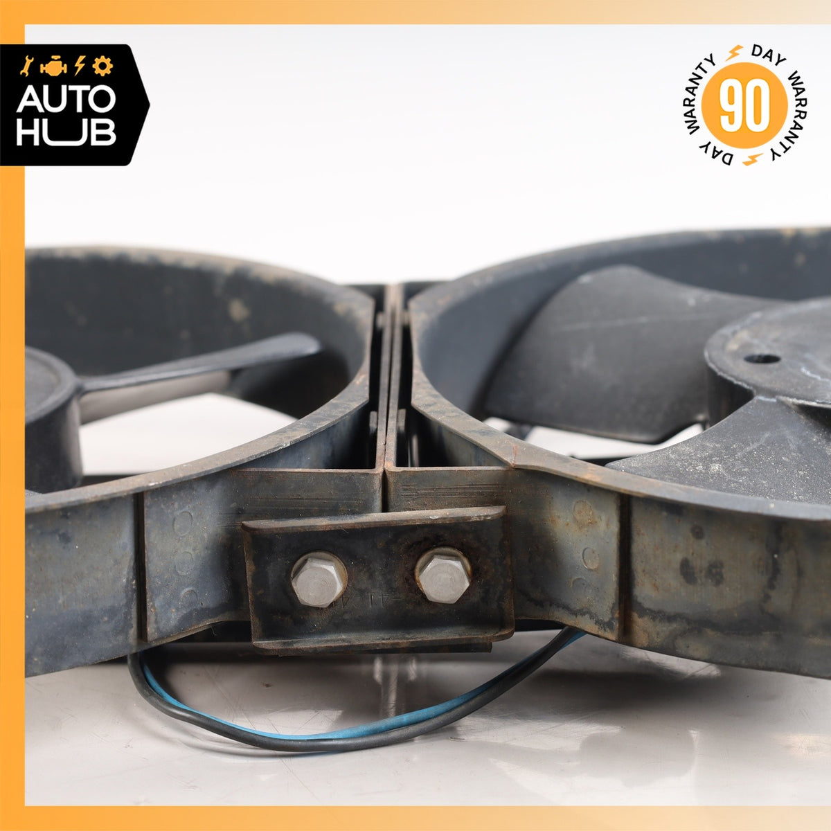 90-03 Bentley Brooklands Arnage A/C Condenser Cooling Fan Blade Motor Set OEM - photo 13