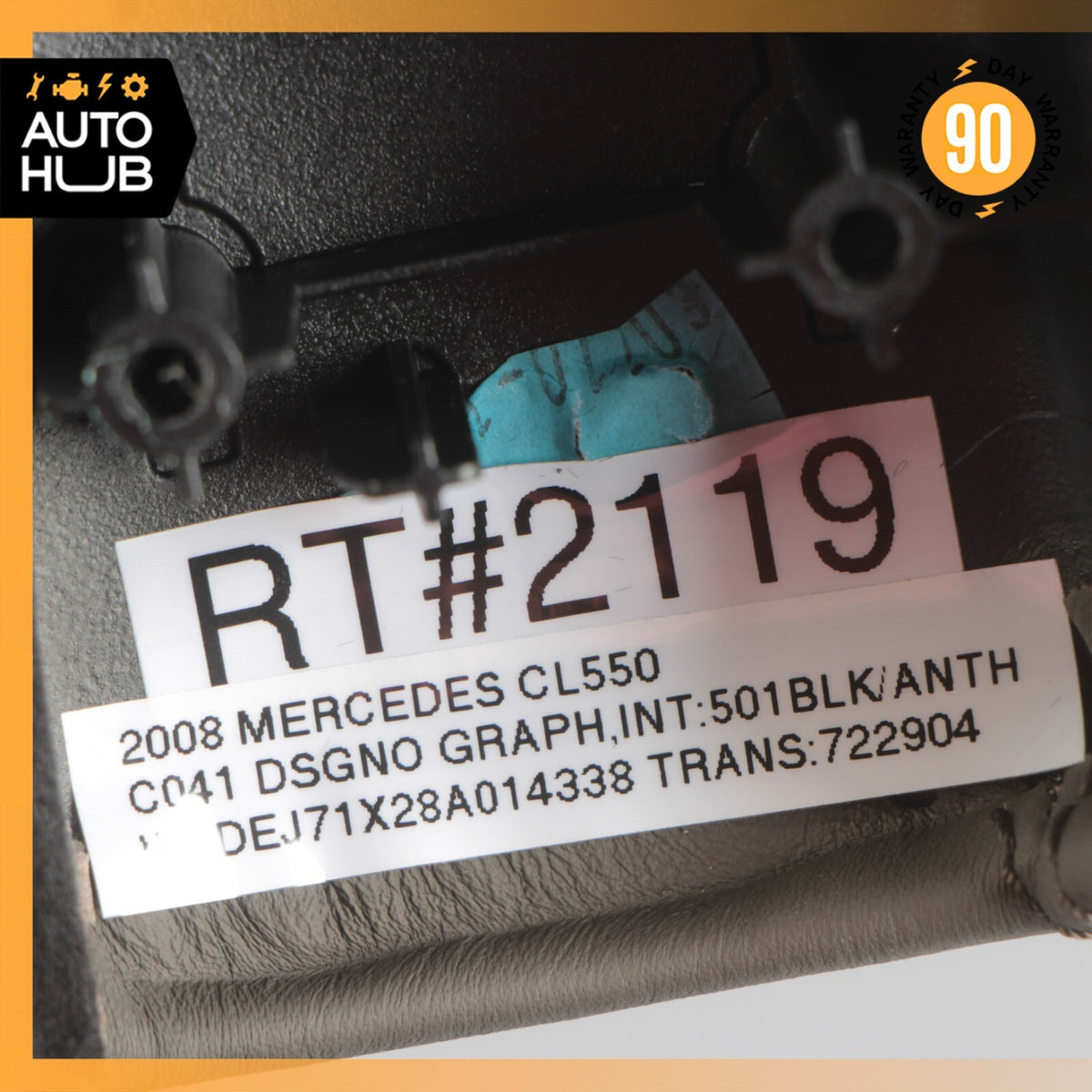 07-10 Mercedes W216 CL550 Front Right Side Door Window Switch Trim Designo OEM - photo 11