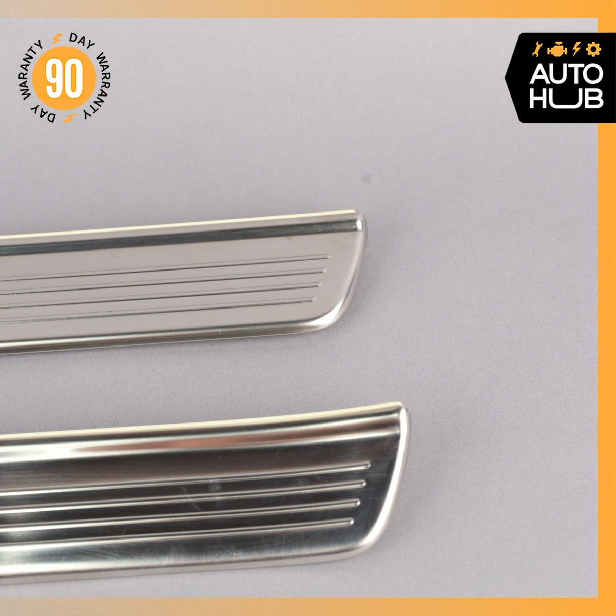 Mercedes W222 S450 S600 Front & Rear Illuminated Door Step Sill Panel Set OEM - photo 9