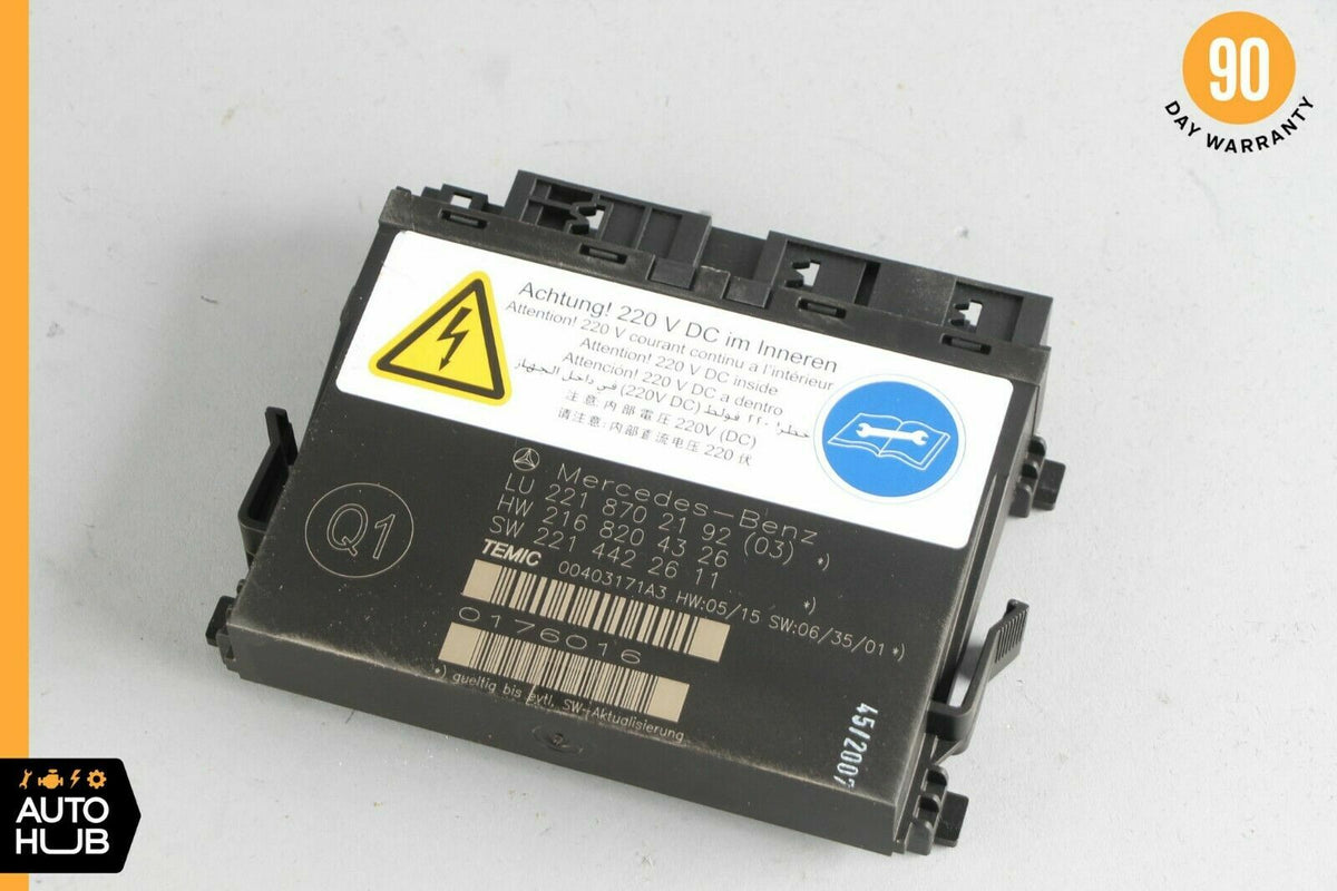 07-10 Mercedes W221 S63 S550 Front Left or Right Seat Contour Control Module OEM - photo 1