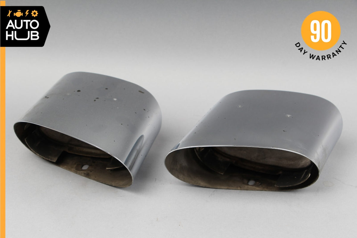 03-08 Mercedes R230 SL500 SL550 SL600 Exhaust Mufflers Muffler Tips Chrome OEM - photo 6