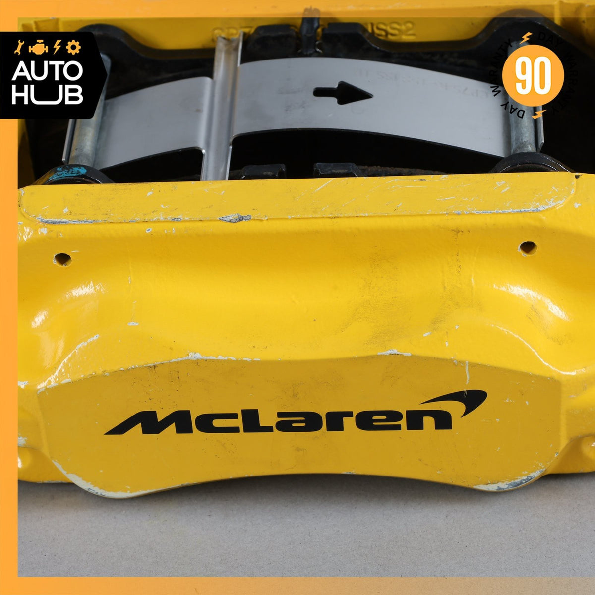 12-21 McLaren 570S Rear Brake Calipers Left & Right Side Set Yellow OEM - photo 6