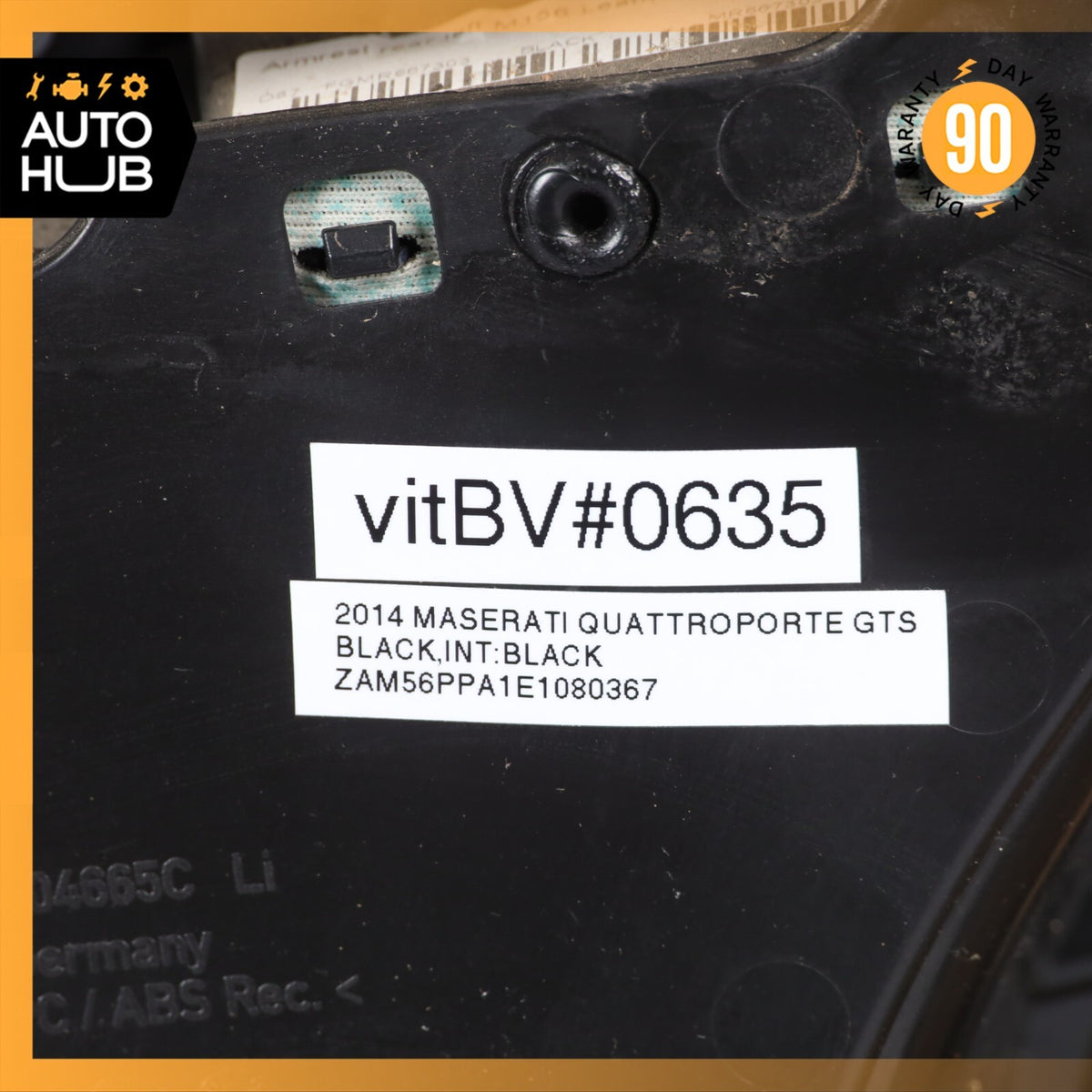 14-17 Maserati Quattroporte GTS M156 Rear Left Interior Door Panel Black OEM - photo 24
