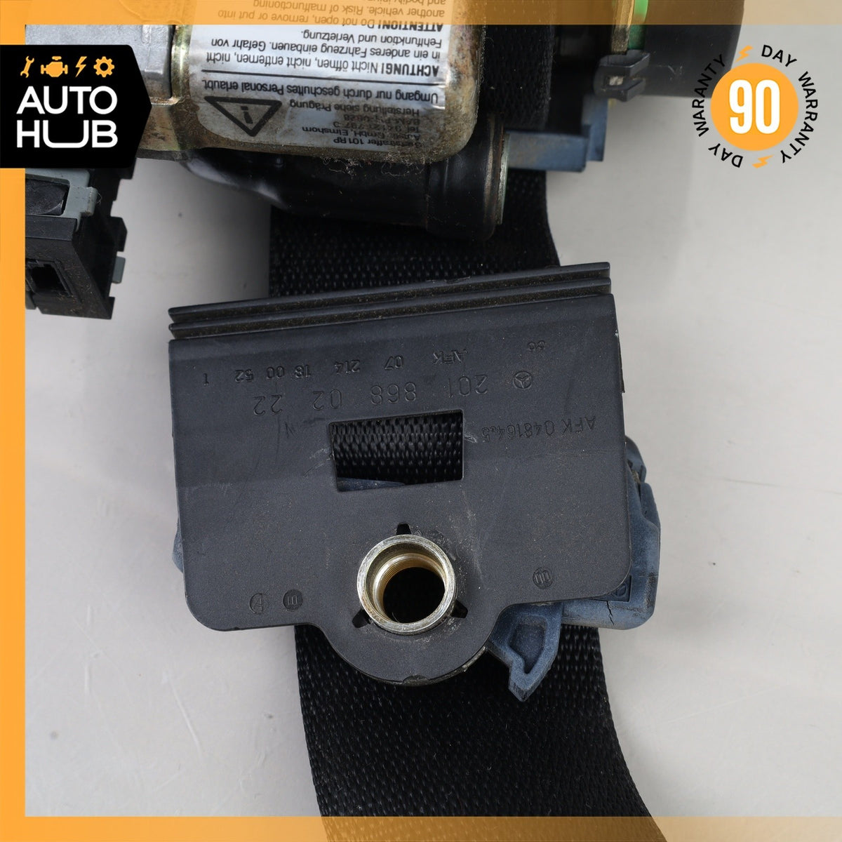 00-03 Mercedes W210 E430 E320 Seat Belt Retractor Front Right Side Black OEM - photo 6