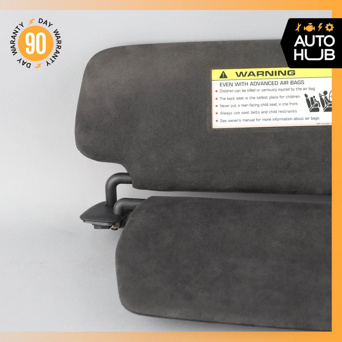 11-14 Porsche Cayenne 958 Turbo Sun Visor Sunvisor Left Side Suede OEM - photo 6