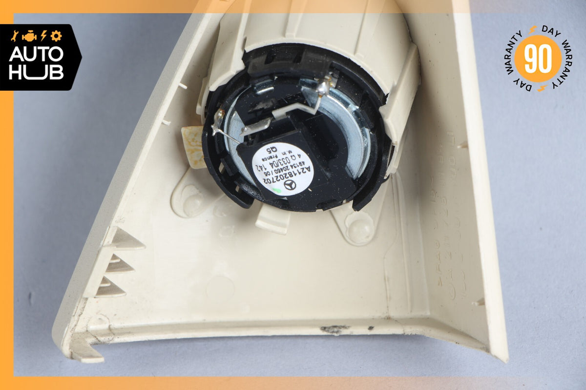 03-06 Mercedes W211 E500 E55 Tweeter Speaker Cover Left Driver Side Beige OEM - photo 9