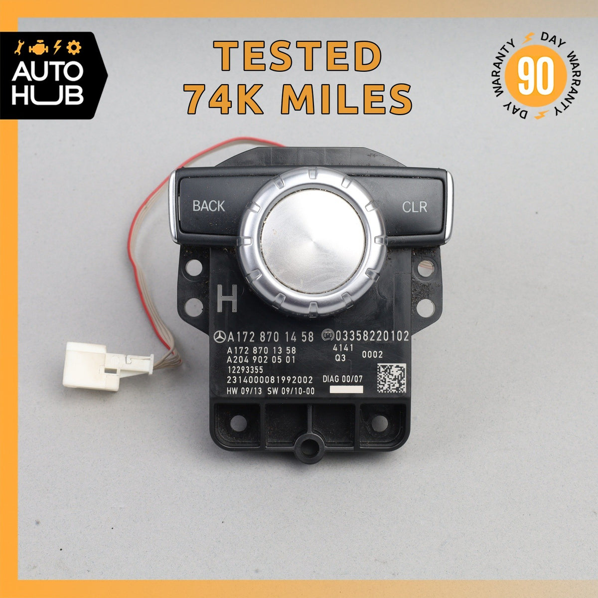 Mercedes R172 SLK250 Console Head Unit Controller Knob Multi Switch OEM - photo 1