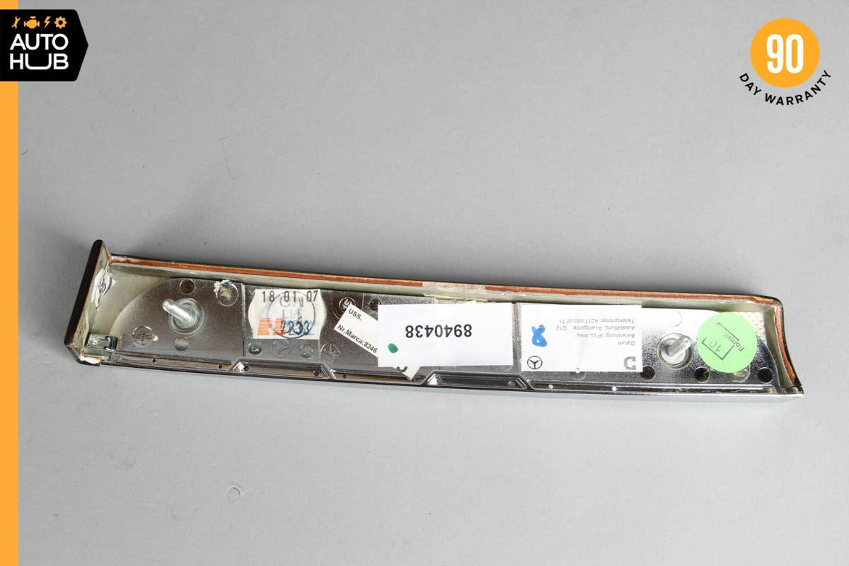 03-09 Mercedes W211 E350 E550 E55 AMG Dashboard Dash Left Molding Trim Wood OEM - photo 6