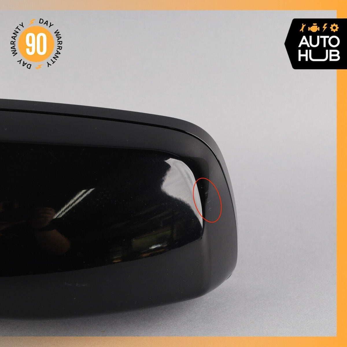 06-10 BMW E64 650i Left Driver Side Rear View Door Mirror Jet Black OEM 71k - photo 7
