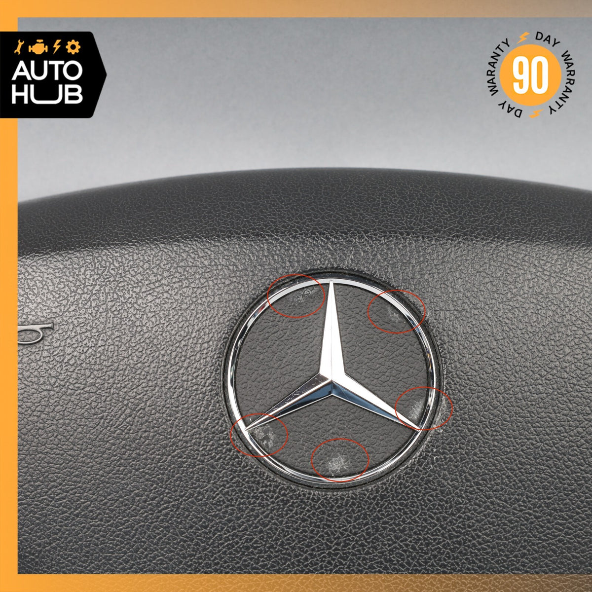 07-10 Mercedes W221 S63 AMG S400 CL550 Steering Wheel Airbag Air Bag Black OEM - photo 5