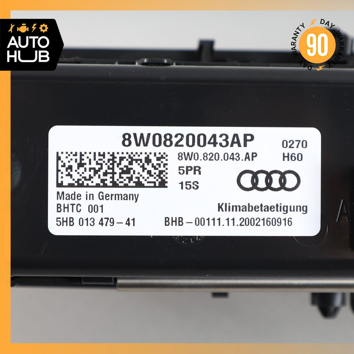 Audi B9 S5 Front Dashboard A/C Climate Control Panel Switch 8W0820043BJ OEM - photo 14