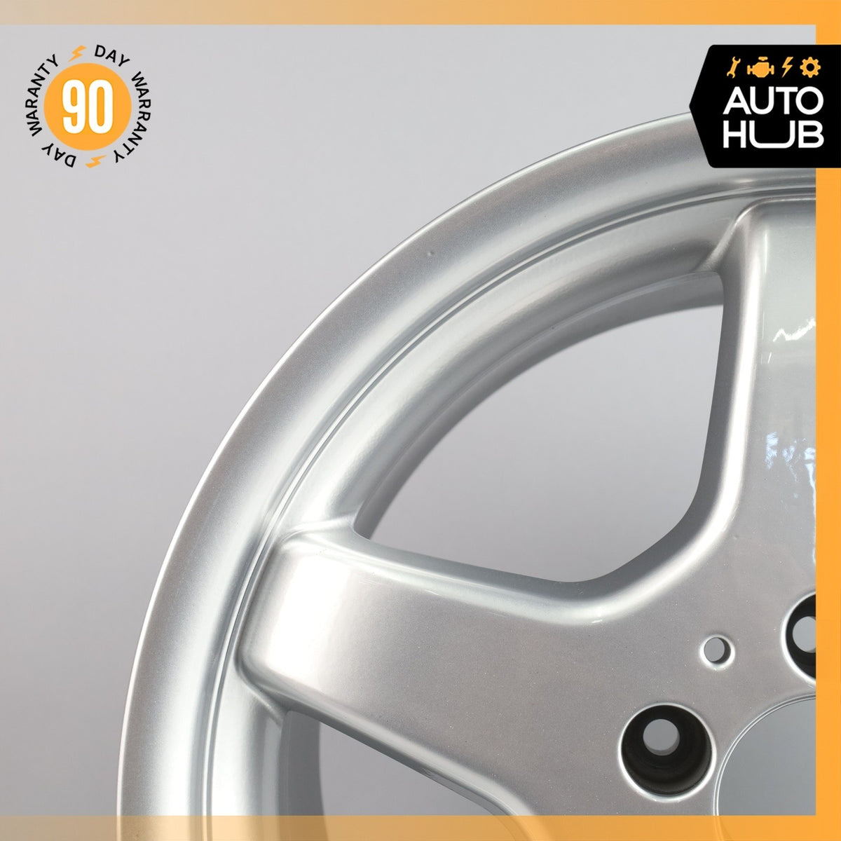 Mercedes R170 SLK230 C280 8.5 x 17 17" Rear Wheel Rim Silver 1704011402 OEM - photo 3
