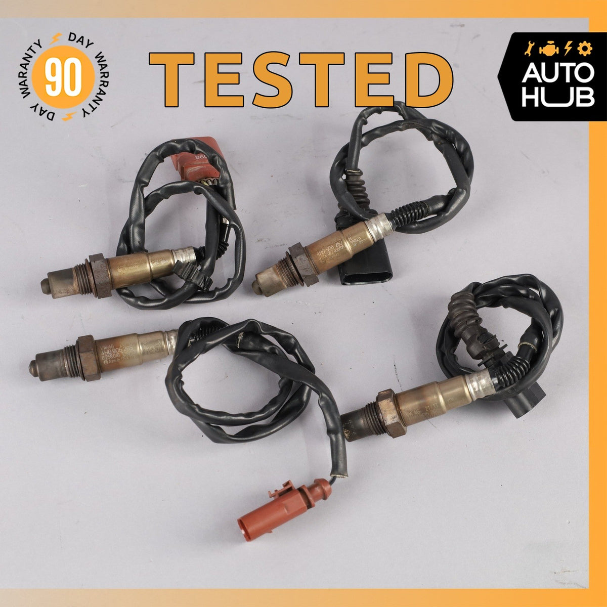 11-18 Audi D4 A8L Lambda Oxygen Sensor Set of 4 OEM - photo 1