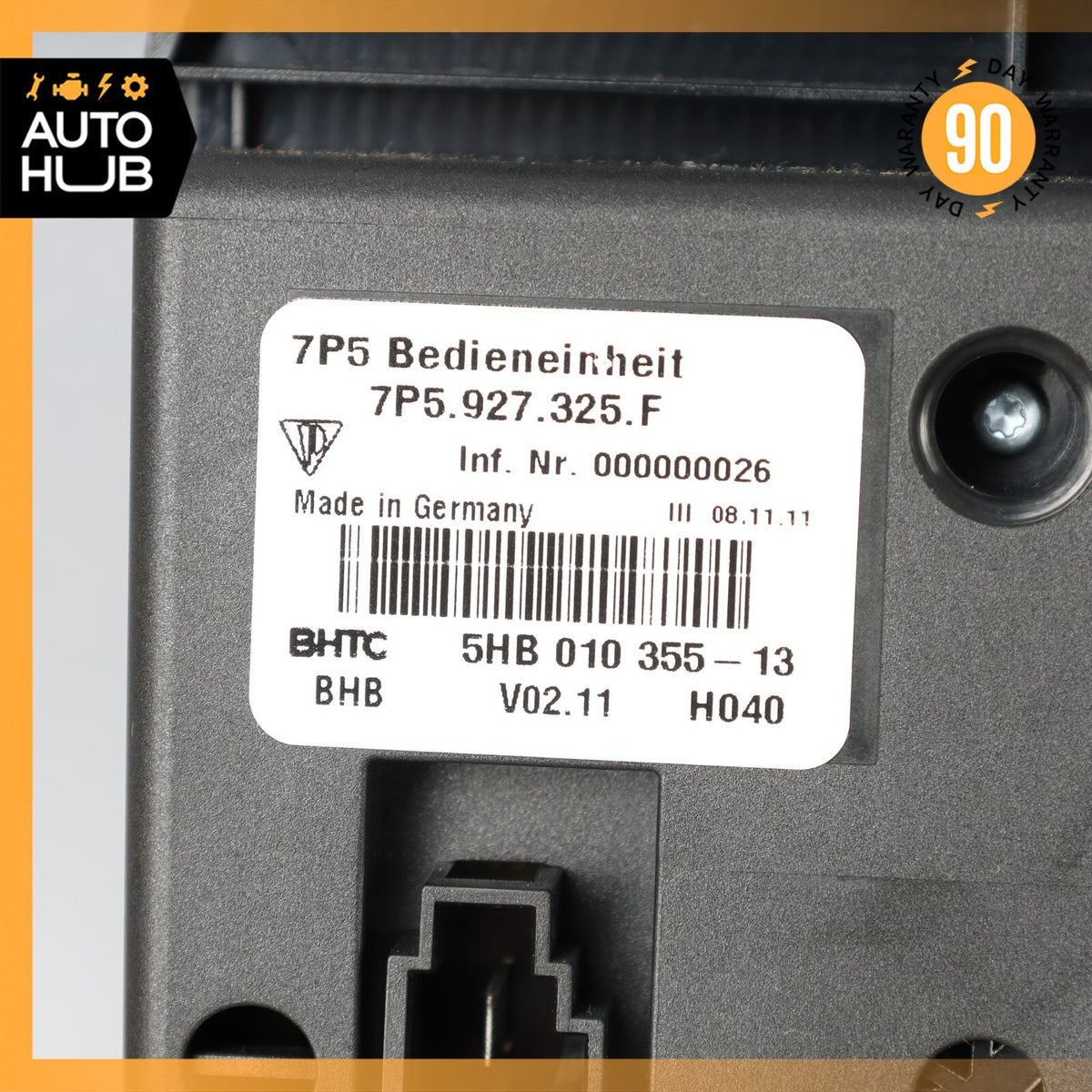 11-14 Porsche Cayenne 958 S Rear Seat Heat Lock Switch Control Panel OEM - photo 13