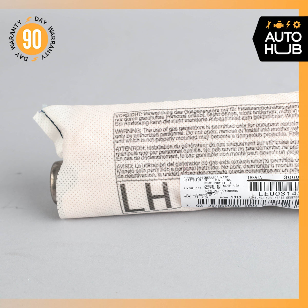 Mercedes W207 E350 E550 C250 Front Left Driver Side Seat Airbag Air Bag OEM 81k - photo 4