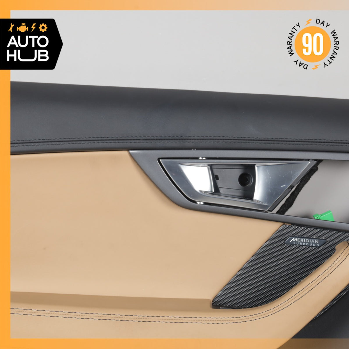 14-20 Jaguar X152 F-Type Left Driver Side Interior Door Trim Panel Leather OEM - photo 3