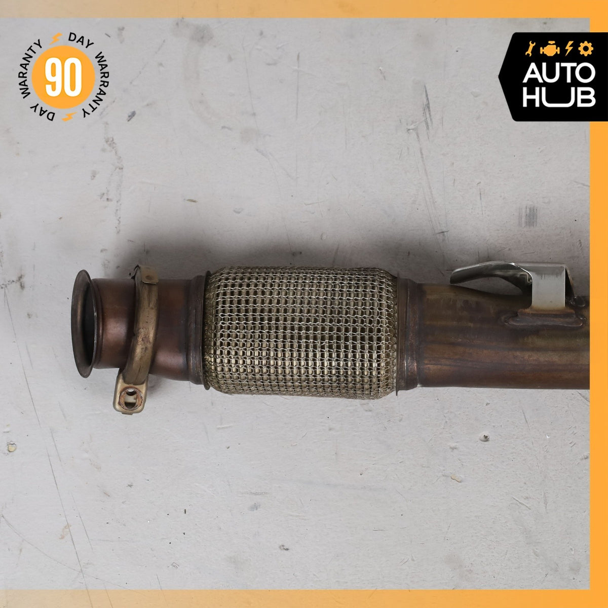 Mercedes W213 E43 AMG E450 Engine Exhaust Downpipe Center Resonator OEM 77k - photo 8
