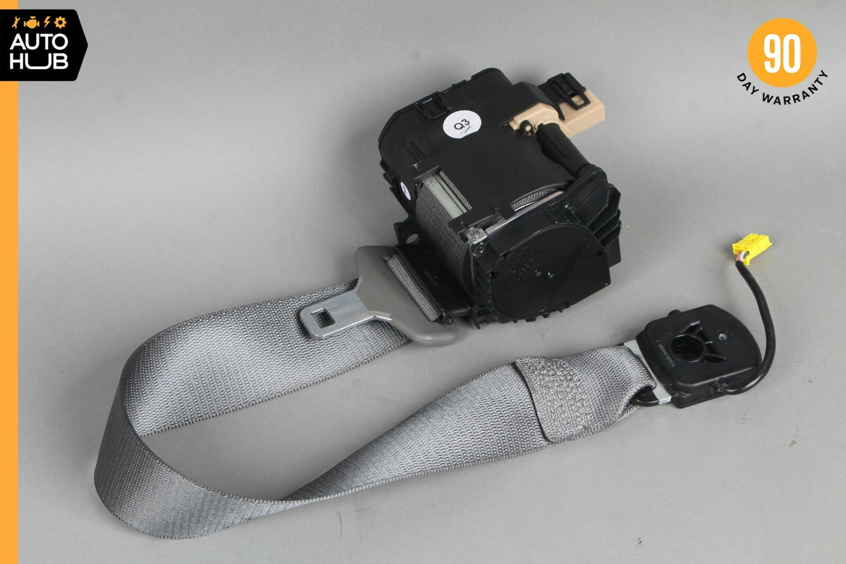 07-10 Mercedes W216 CL550 CL63 AMG Front Right Passenger Seat Belt Grey OEM - photo 1