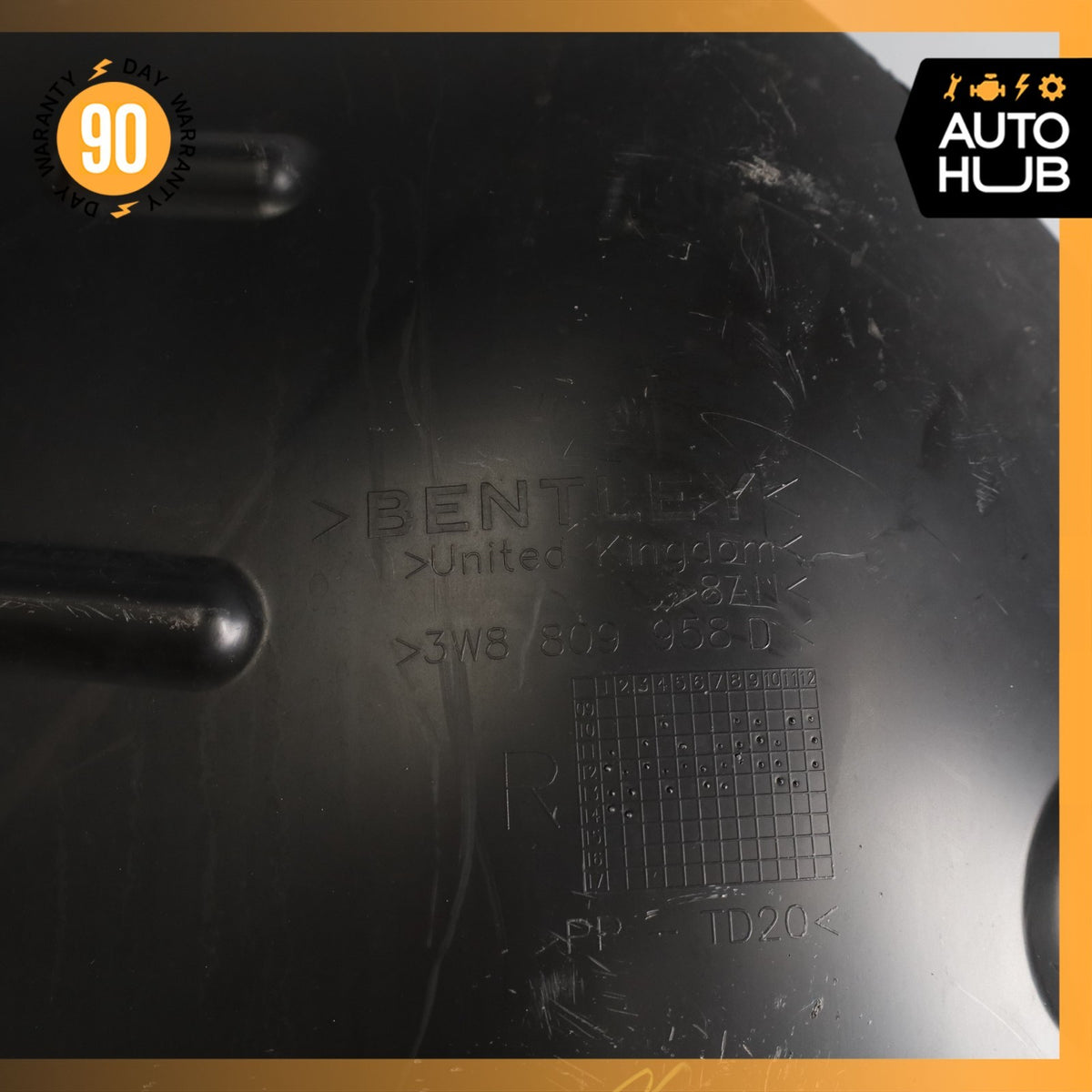 12-18 Bentley Continental GT GTC Front Right Side Fender Liner Splash Shield OEM - photo 7