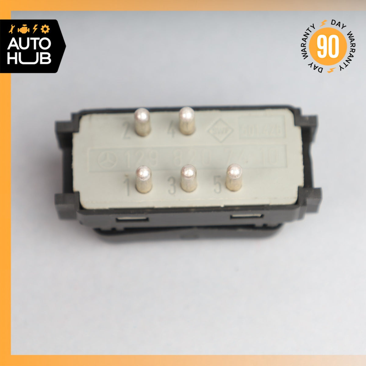 86-95 Mercedes R129 SL500 SL320 Heated Rear Window Pane Switch 1298207410 OEM - photo 5