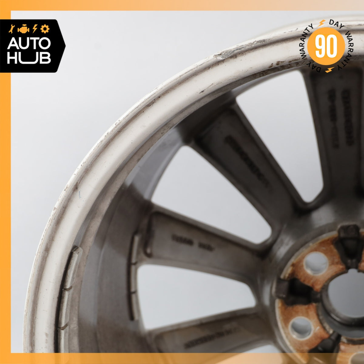 14-24 Jaguar X152 F-Type 9.5 x 19 19" Rear Wheel Rim Silver EX5M1007SA OEM - photo 17
