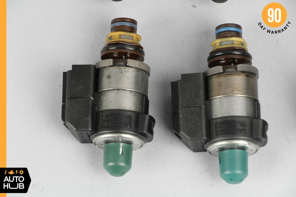 Mercedes S500 CL550 722.9 Transmission Solenoid Valve Blue & Black Caps Set of 8 - photo 3