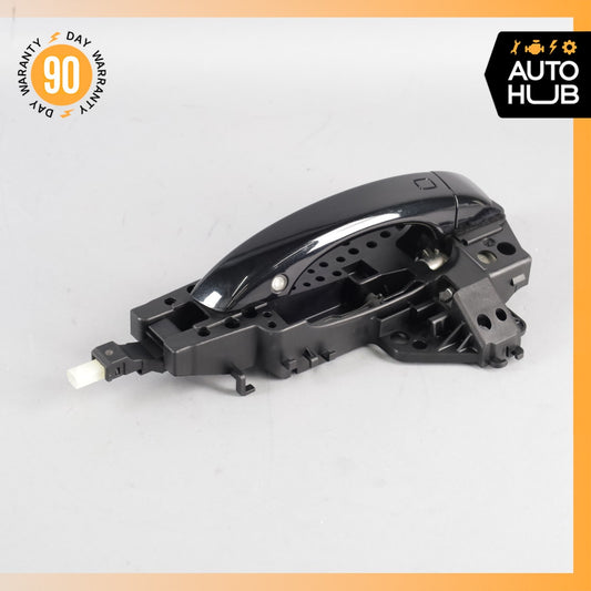 Audi C7 S6 Rear Left Side Exterior Door Handle Keyelss Go Black OEM - photo 1