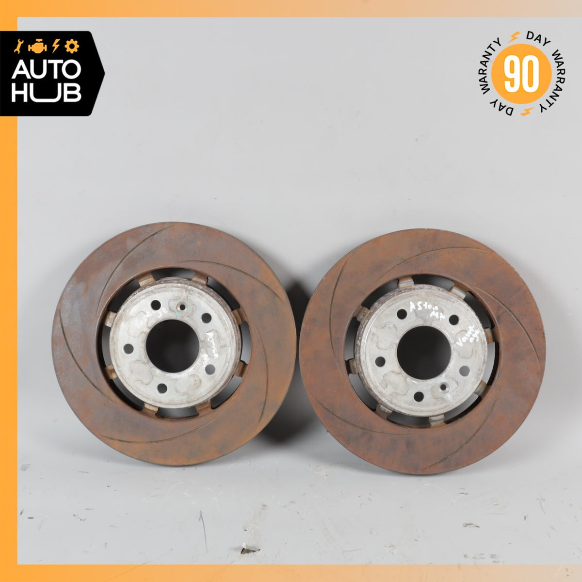 17-24 Aston Martin DB11 Vantage Rear Brake Rotors Disc Left & Right Set OEM - photo 1