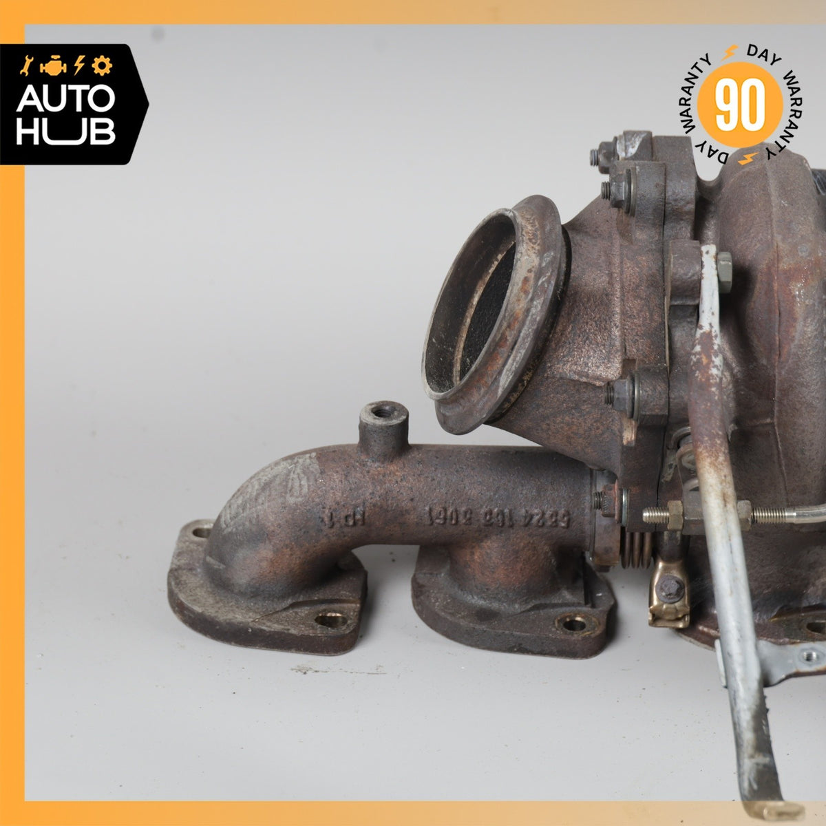03-17 Mercedes W221 S600 SL600 M275 Turbocharger Turbo Manifold Right Side OEM - photo 6